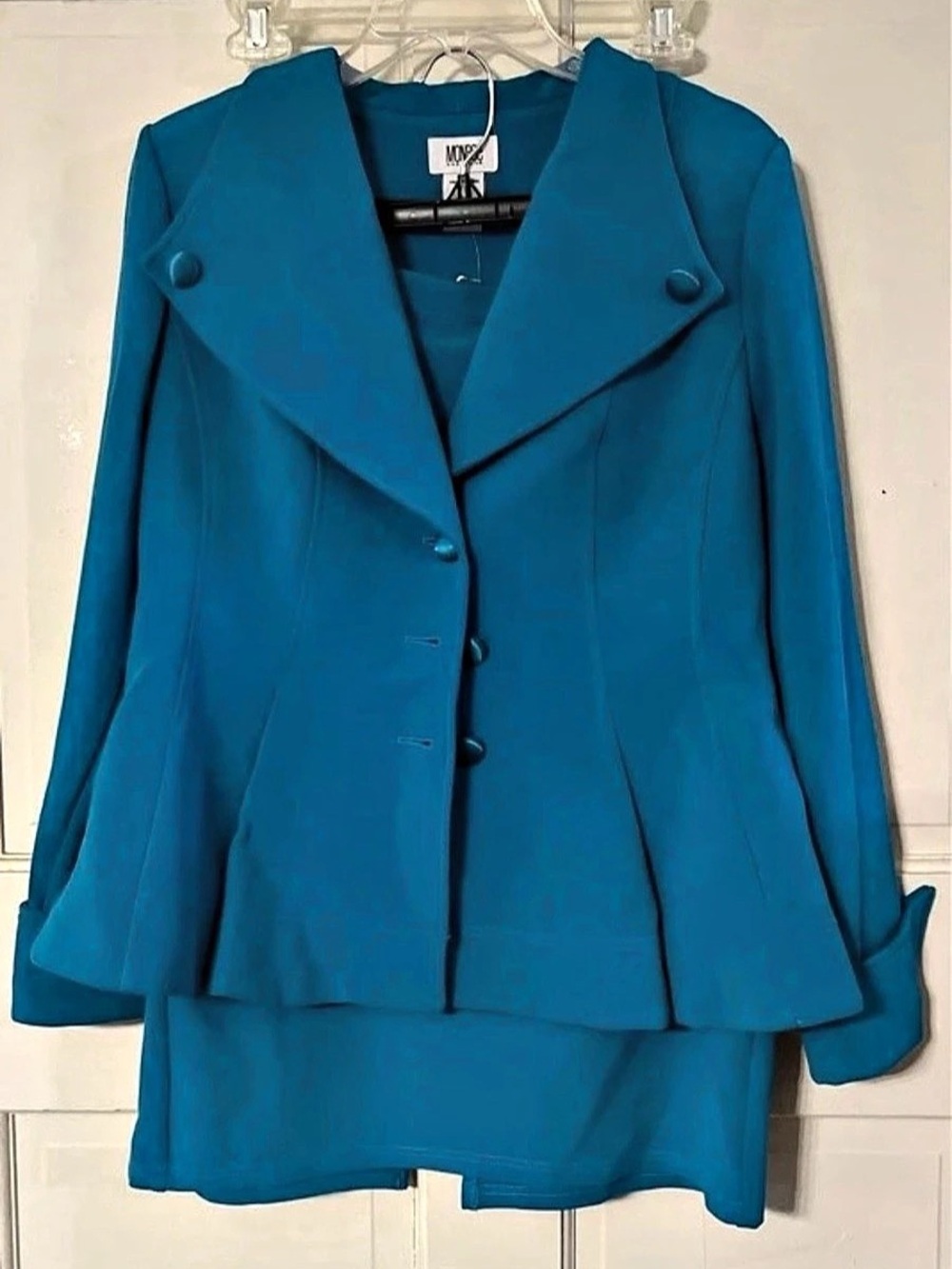 Monroe and Main Blue Blazer Suit Set Size 10 NWT